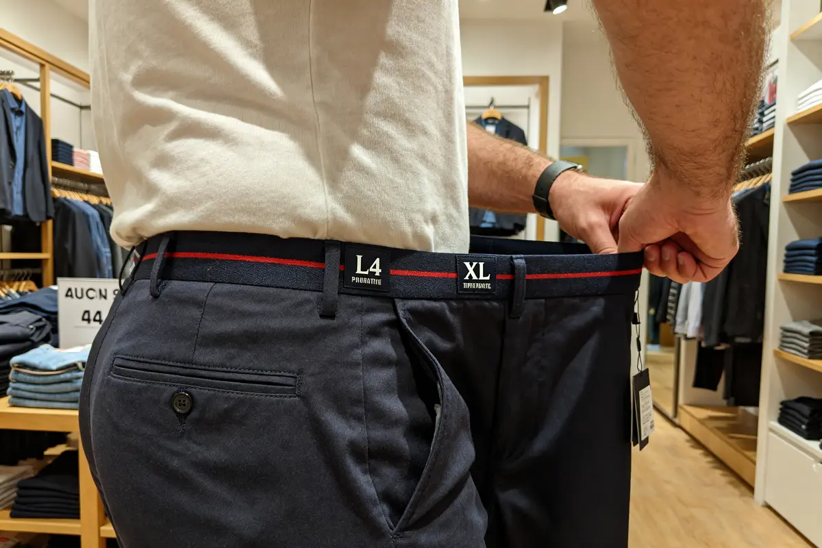 Quelle taille pantalon homme pour 44 L ou XL ? Guide pratique